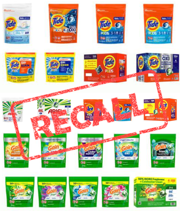 Procter & Gamble Recalls 8.2 Million Defective Bags of Tide, Gain, Ace